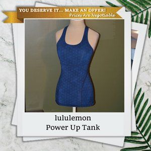 Lululemon 4 Power Up Tank II Sashico Star Inkwell